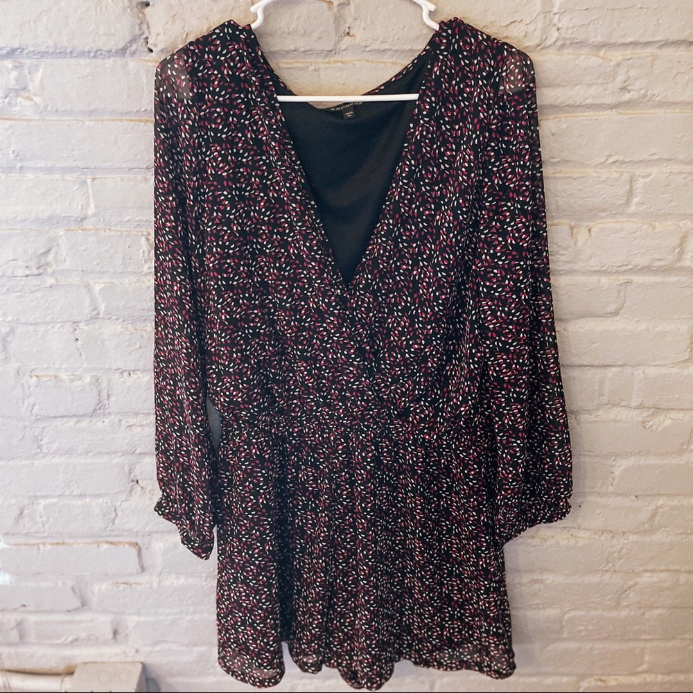 black and pink romper